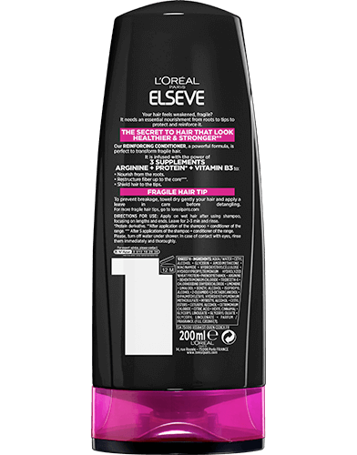 Balsam Elvital Arginine Packshot Baksida