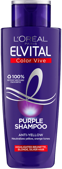 Oap  Hårvård  Elvital  Lila sortiment  Schampo  Packshot  Framsida med text