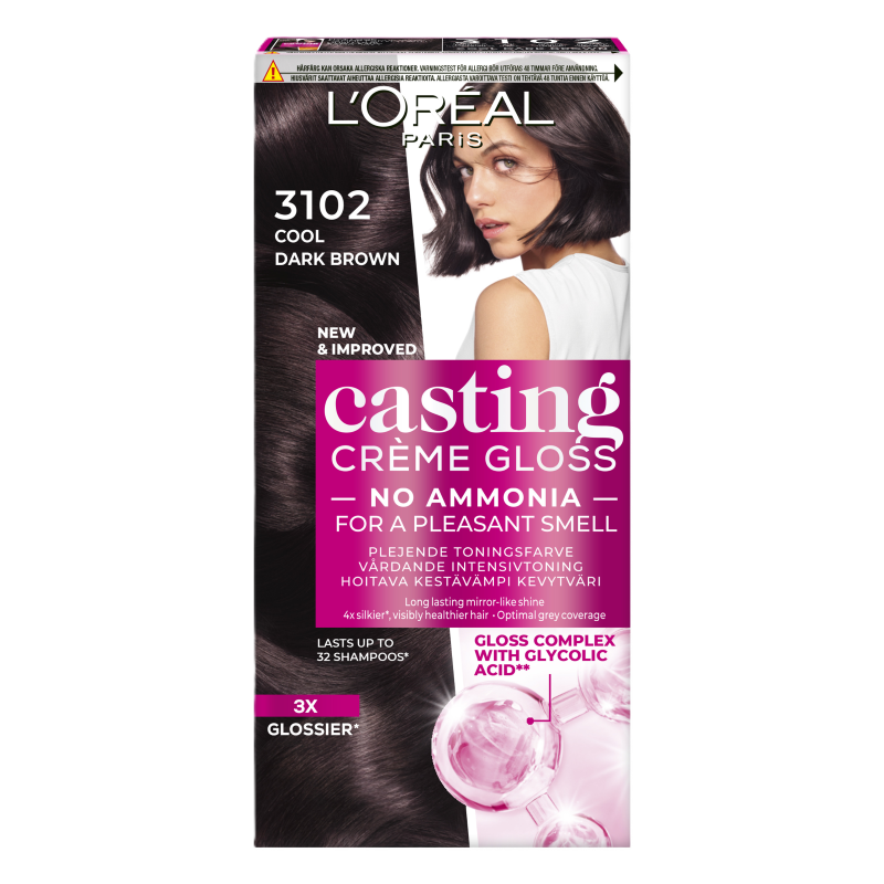 3600523806881 Loreal Casting Creme Gloss 3102 Cool Dark Brown