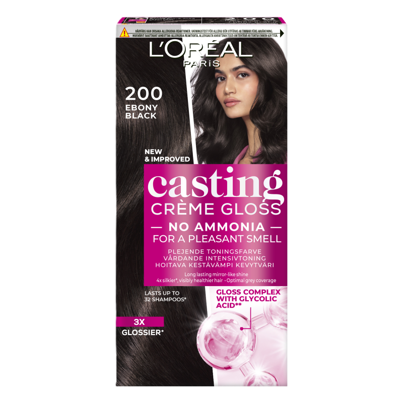 Hårfärg  200 Ebony Black  Casting Creme Gloss  Packshot