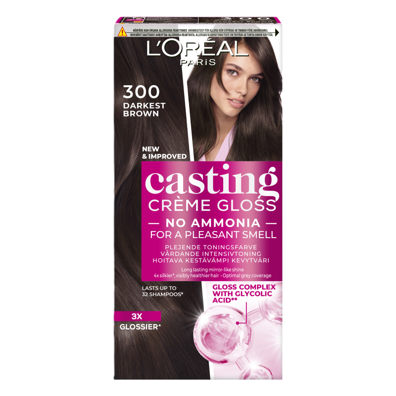 Hårfärg  300 Dark Brown  Casting Creme Gloss  Packshot
