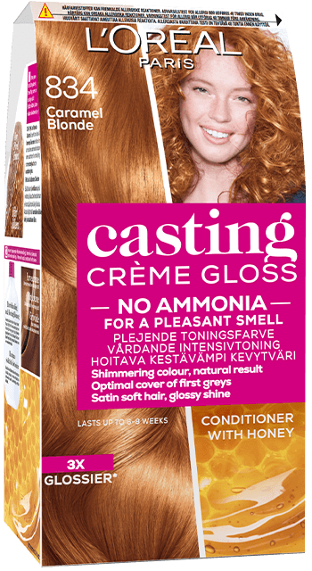 Hårfärg  834 Amber Blonde  Casting Creme Gloss  Packshot