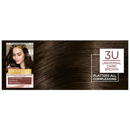 OAP HAIRCOLOR EXCELLENCE CREME NUDES TEINTES 3U UNIVERSAL DARK BROWN