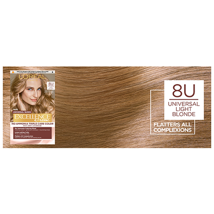 OAP HAIRCOLOR EXCELLENCE CREME NUDES TEINTES 8U UNIVERSAL LIGHT BLONDE