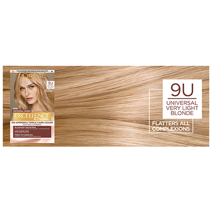 OAP HAIRCOLOR EXCELLENCE CREME NUDES TEINTES 9U UNIVERSAL VERY LIGHT BLONDE