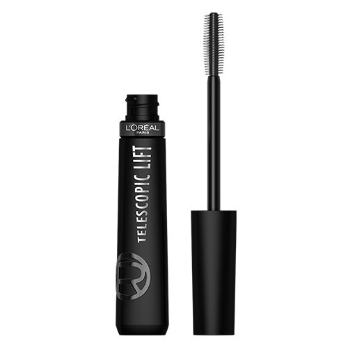 2022 OAP Makeup L Oreal Eyes OA TELESCOPIC LIFT BLACKEST BLACK Open Pack Front Hero
