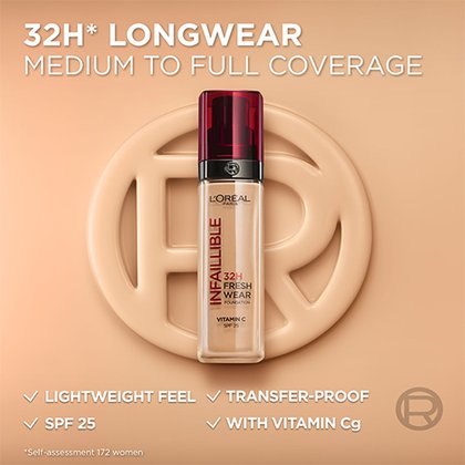 Foundation 24h Freshwear 100 Produktdetalj Textur