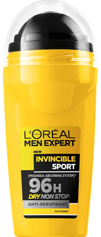 Roll-on-dedodorant Invincible Sport Men Expert Hero Packshot