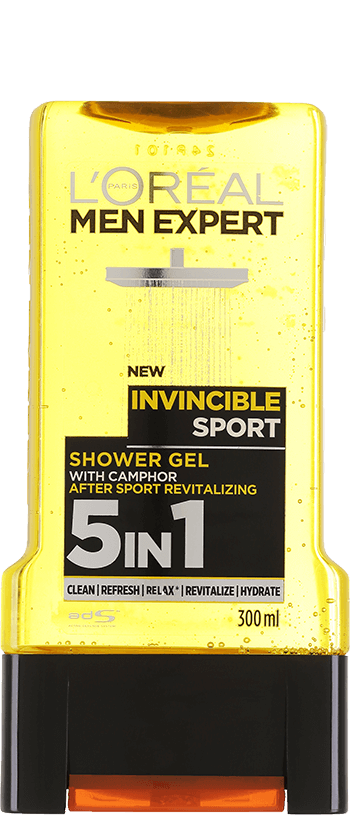 Duschgel Invincible Sport Men Expert Hero Packshot